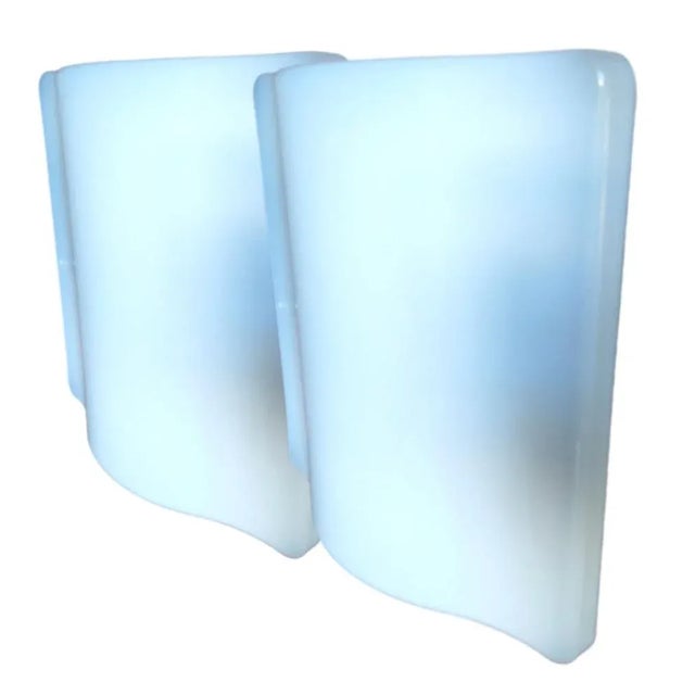 Metal Wall Lamps Wave Model 5359 from Guzzini, 1975, Set of 2 For Sale - Image 7 of 12