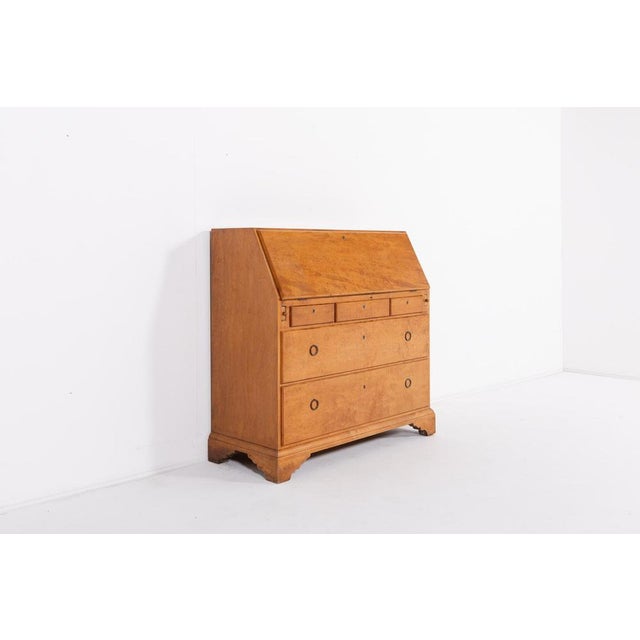 Scandinavian secretaire-desk from Carl Hörvik for Nordiska Kompaniet, produced in 1900’s. The piece is made solid wood...