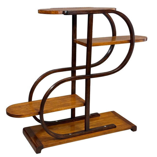 Wood Art Deco Flower Stand, 1930s For Sale - Image 7 of 7