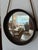 Vintage Round Metal Mirror on Silk Rope, France For Sale - Image 12 of 18