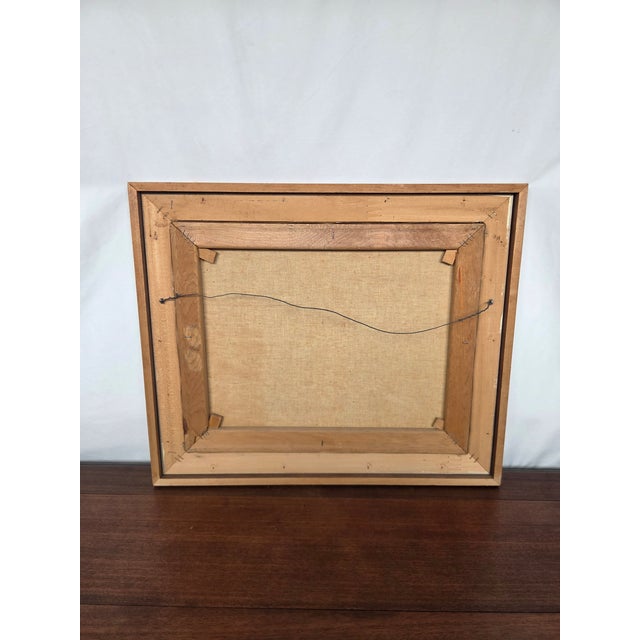 Mid-Century John F. Helm (B. 1900-1972) Harbor Scene Oil Painting on Canvas For Sale - Image 10 of 10