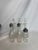 Early 20th Century Meridan Silver Plate Co. Glass & Silver Plated Condiment Set & Stand - Set of 7 For Sale - Image 4 of 12