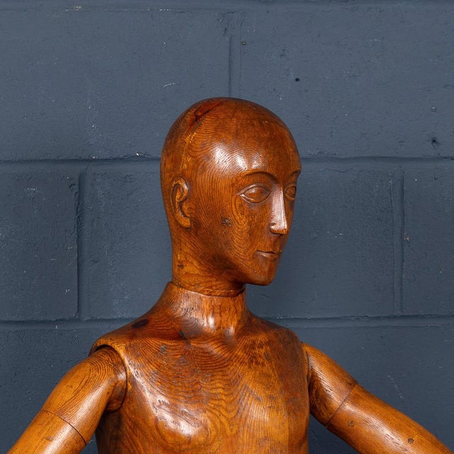 Antique 19th Century French Life Size Wooden Artist's Lay Figure, 1860s For Sale - Image 4 of 18