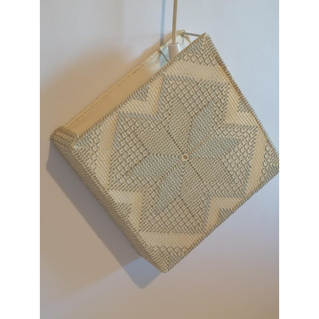 Textile 1960s Swedish Designer Embroidery Fabric Wall Light For Sale - Image 7 of 10