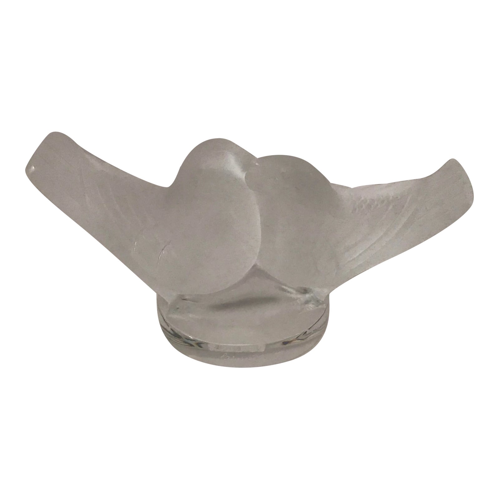 LaLique Society of America 1993 Crystal Love Birds New in Box