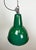 Paint Industrial Green Enamel Factory Lamp with Cast Iron Top, 1960s For Sale - Image 7 of 17