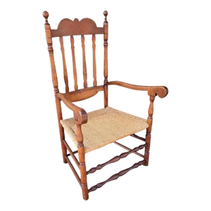 18Thc Banister Back Chair From New England