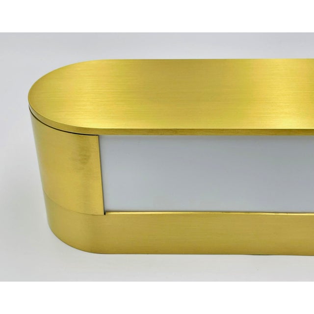 1980s Italian Brass Lucite Wall Sconce Tci Mini Jolly Modern Light For Sale - Image 13 of 16