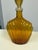 Amber Diamond Star Amber Pressed Glass Fan Form Decanter + Hobnail Stopper, Vintage For Sale - Image 8 of 12