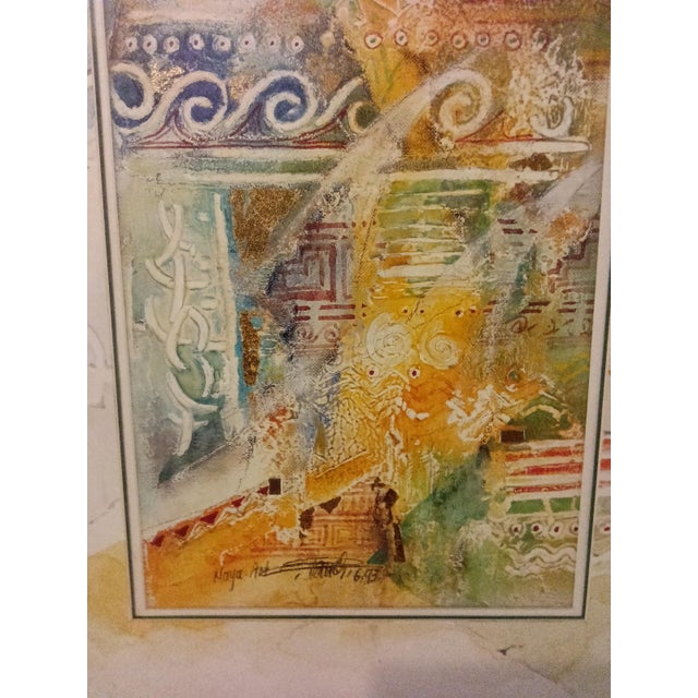 Abstract Original Maya Limited Edition Giclée With Gilt Frame For Sale - Image 3 of 4