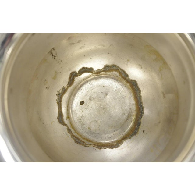 Vintage English Regency Style Silver Plated Champagne Chiller Bar Ice Bucket For Sale - Image 12 of 15