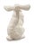 Enhance your collection with this charming vintage white ceramic rabbit figurine, dating from the 1970s to the 1990s....