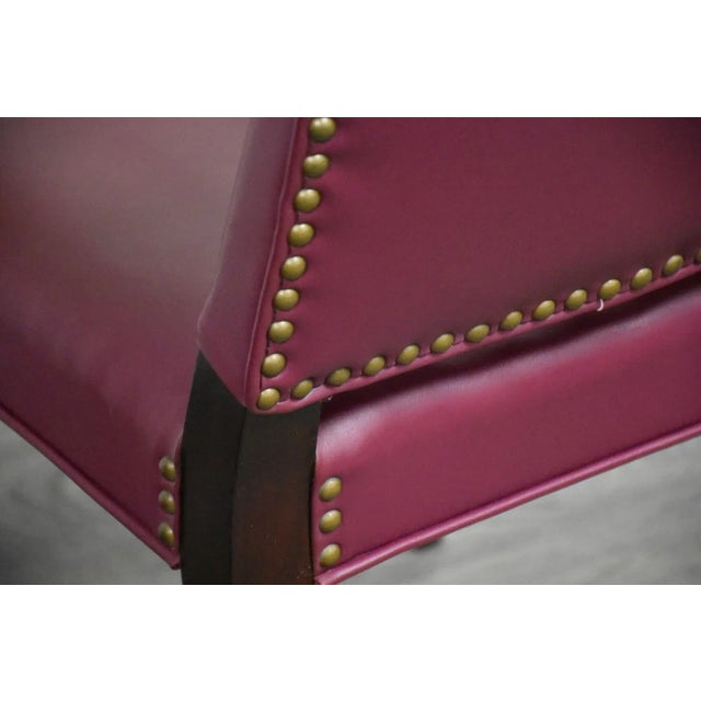 1950s Purple Dunbar Style Dining Chairs- Set of 6 For Sale - Image 9 of 11