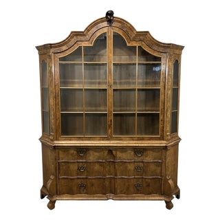 Dutch Baroque Style Display Cabinet For Sale