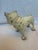 Art Deco 1940s Cast Iron White Bulldog For Sale - Image 3 of 9