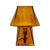 Luca Glass Mini Table Lamp, Amber For Sale In Los Angeles - Image 6 of 6