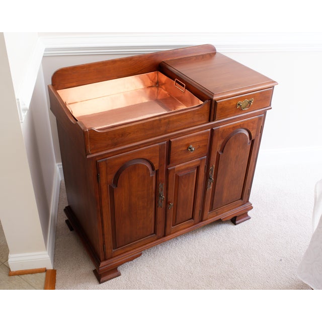Pennsylvania House Solid Cherry Wood Vintage Dry Sink Bar