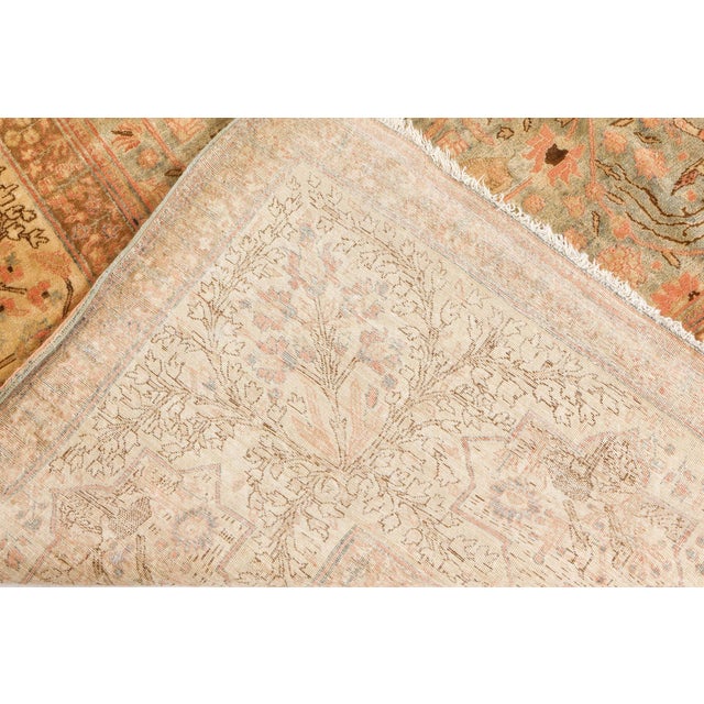 Authentic Persian Tabriz Handmade Wool Rug For Sale - Image 4 of 9