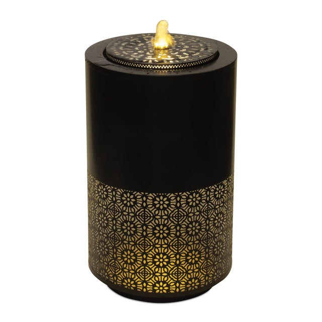 Bring soothing movement and warm ambient light to your indoor or outdoor space with this Illuminated Round Water Fountain....