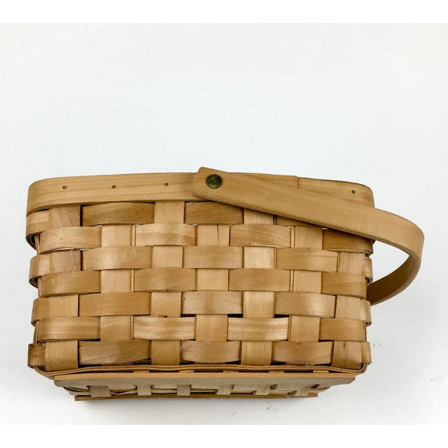 Vintage French Bentwood Picnic Basket For Sale In Portland, ME - Image 6 of 13