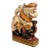 Vintage Hindu Gajasimha Foodog Lion W/ Elephant Painted Sculpture - 12" For Sale