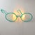 Wallight Glasses by Lisola Che Non Cè Popart, 1980s, in Good conditions. Designed 1980 to 1989 I have official proof of...
