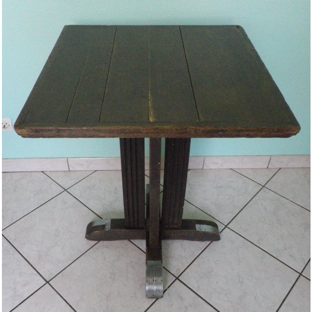 Wooden Bistro Table, 1950s For Sale - Image 14 of 14