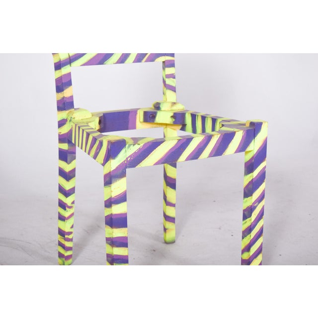 Mid-Century Modern Portuguese Chair Zebra by Francisco Camilo, 1950s For Sale - Image 3 of 11