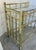 1980s Milo Baughman Style Brass & Glass Bar Cart For Sale In San Antonio - Image 6 of 9