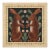 Atelier Aria Lumae Arts and Crafts Symmetrical Hares Folklore Fine Art Gallery Board Print With Integrated Floral Border Design 18 X 18 For Sale