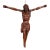 Mid-17th Century French Baroque Walnut Crucifix Corpus Wall Sculpture For Sale