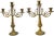 Vintage Brass Candleholders- S/2 For Sale In New York - Image 6 of 6