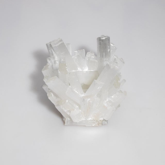 Kathryn McCoy Votive Holder in Selenite Classic For Sale - Image 4 of 7