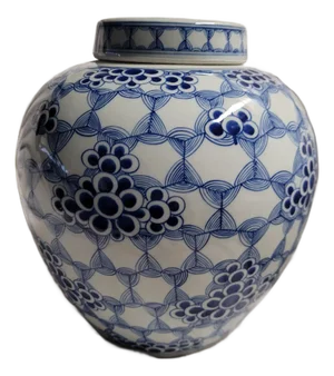 Chinese Blue and White Porcelain Ginger Jar