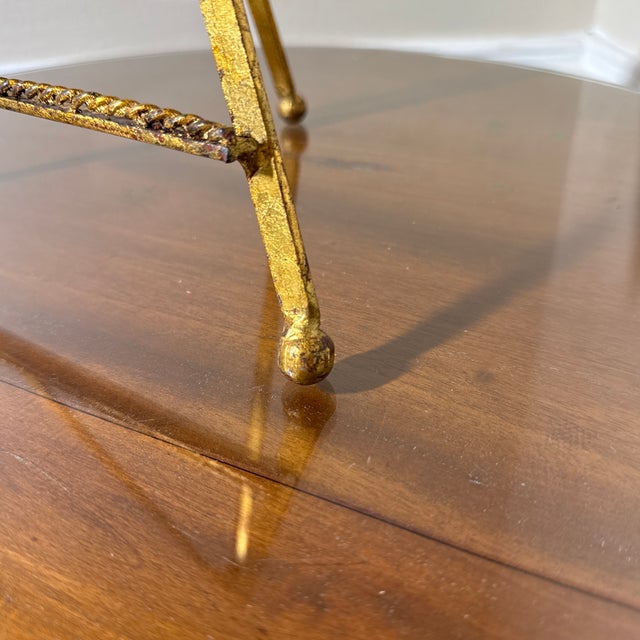 Vintage Italian Gilt Tole Table Easel For Sale In Atlanta - Image 6 of 7