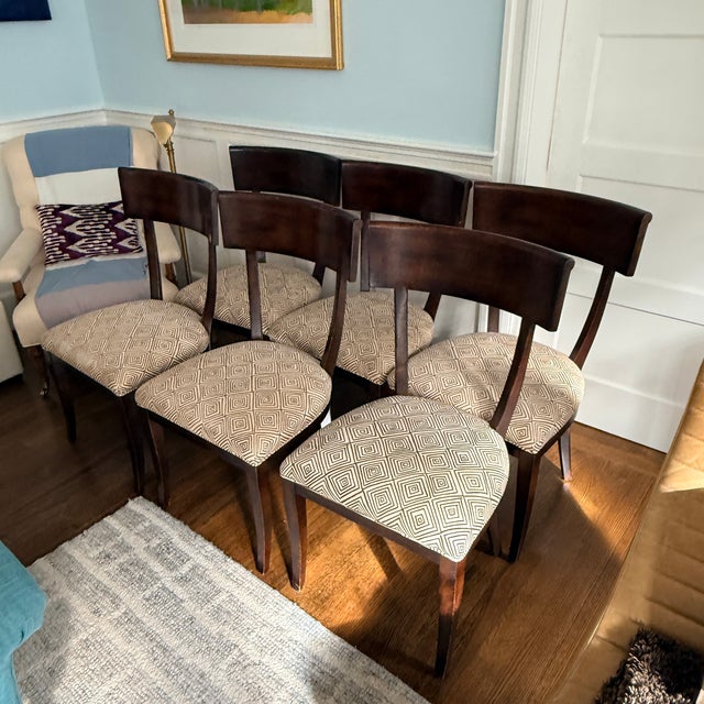 Set of Six Milling Road Dining Chairs For Sale In Washington DC - Image 6 of 9