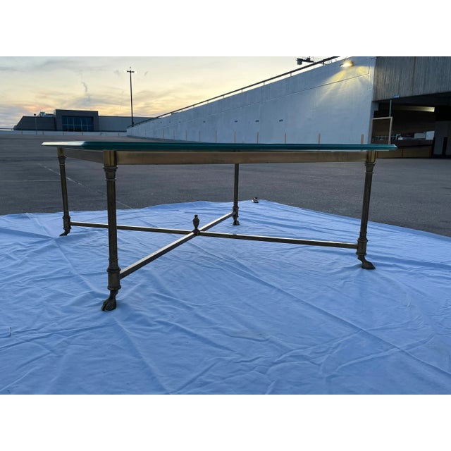 Brass Hoofed Foot Coffee From Mastercraft For Sale - Image 13 of 13