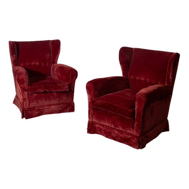 Armchairs by Paolo Buffa, 1940s, Set of 2 For Sale