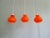 Vintage Orange Opaline Pendant Lights, 1960s, Set of 3 For Sale - Image 6 of 12