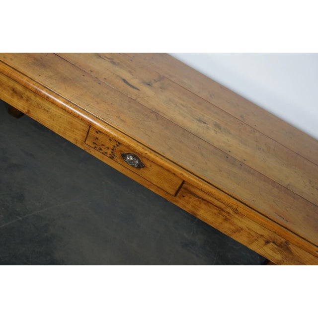 Antique French Cherry Dining Table, Late 19th Century For Sale - Image 15 of 18
