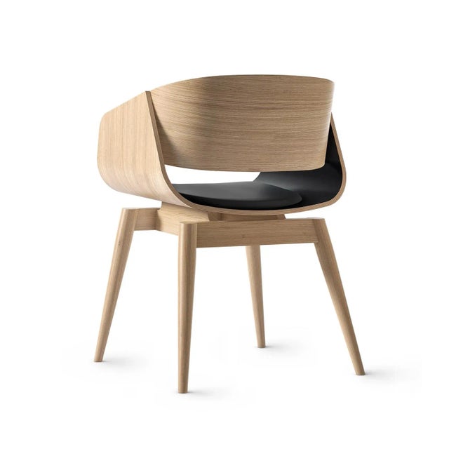 Contemporary Black 4th Armchair with Soft Black Seat by Almost For Sale - Image 3 of 5