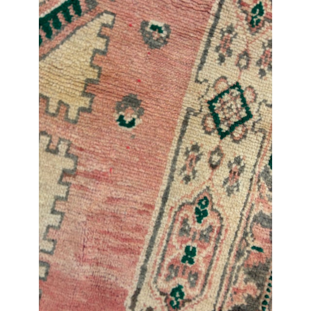 Mid-Century Modern Vintage Pink Moroccan Rug For Sale - Image 3 of 8