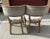 Pair of Grey Upholstered Driftwood Dining Chairs For Sale - Image 4 of 9