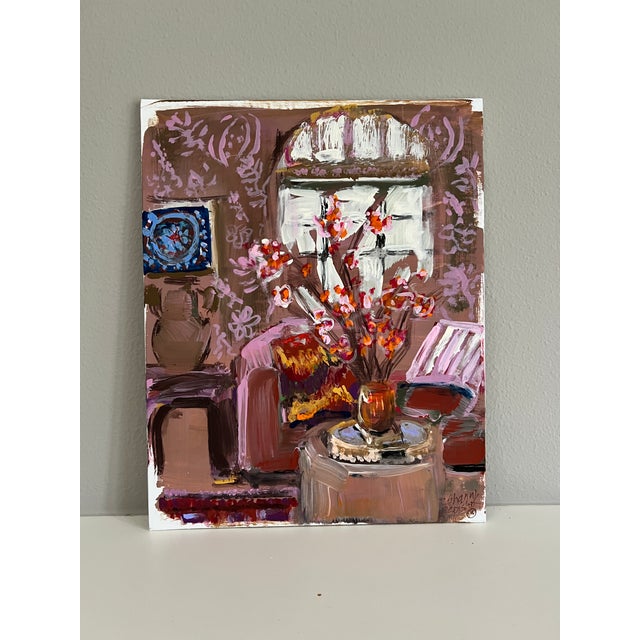 Original Painting of Interior by Shann Spishak “Branches” For Sale - Image 4 of 6