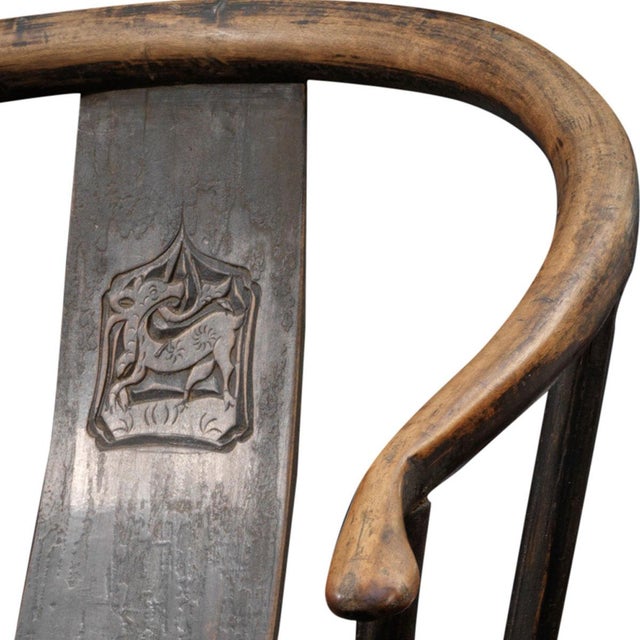 Set of Rustic Horseshoe Armchairs For Sale - Image 5 of 7