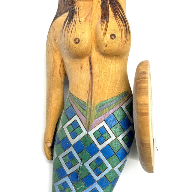 Mermaid Figurine in the Style of Native American Arts & Crafts For Sale - Image 4 of 12