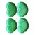 Vintage Glazed Ceramic Cabbage Leaf Plates - Set of 8 For Sale
