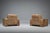 Brown Set of Armchairs in Patchwork Leather by Ernst Lüthy for De Sede For Sale - Image 8 of 18