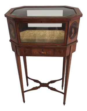 19th Century Adams Pedestal Vitrine
