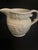 Vintage English t.g. Green & Co Relief Molded Creamware Teapot & Creamer Set - 2 Pieces For Sale - Image 9 of 11
